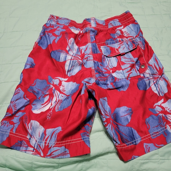 Gap Kids Swim Trunk Shorts, Tropical Hawaiian Print, L size 10 - Picture 2 of 6